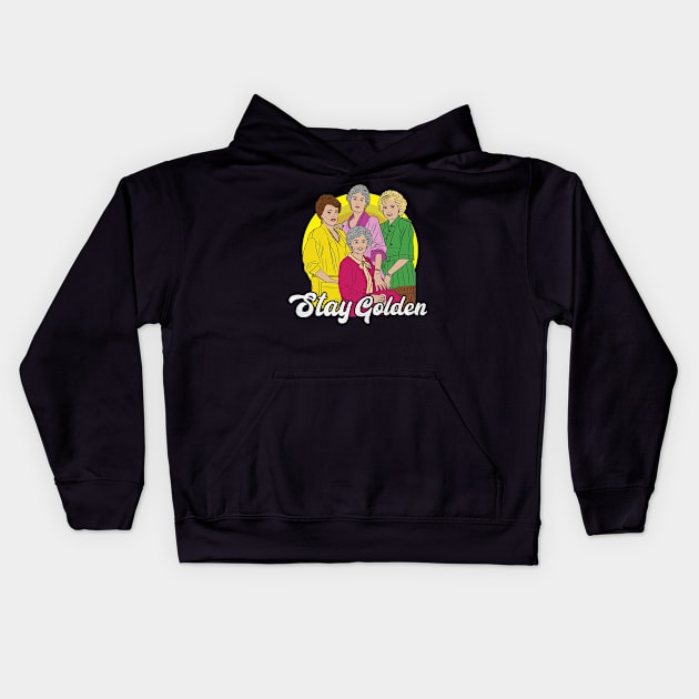 golden girls Kids Hoodie by etnicpath